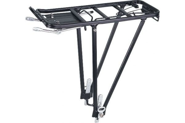 Багажник KW-613 24"-28", алюминий, с прижимом, черный